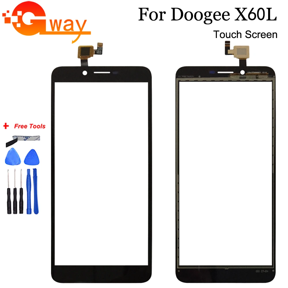 

5.5" For Doogee X60L Touch Screen Digitizer Glass lens Panel Touch Screen For Doogee X60 Sensor TP Phone Parts Sensor + Tools