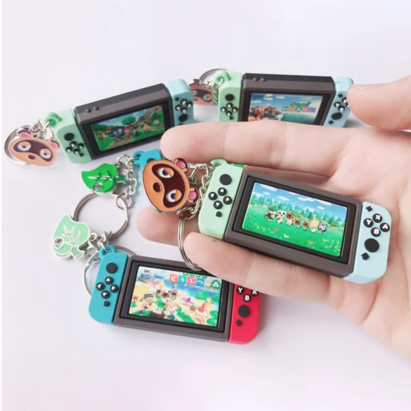 

Switch Game Machine Keychians Mario Key Chain Fashion Childhood Memory Bag Pendant Cute Bag Pendant Boy Men Keyring
