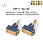 Аудиоадаптер DD ddHiFi DJ44B DJ44C 4,4 сбалансированный (гнездо) на 2,5 симметричный3,5 односторонний (штекер) для наушников FIIO Astell  Kern