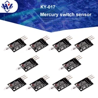 10pcs/lot KY-017 Mercury Digital Switch Sensor Module Accessories Suitable for Arduino Sports Falling State Starter Kit 3.3V-5V
