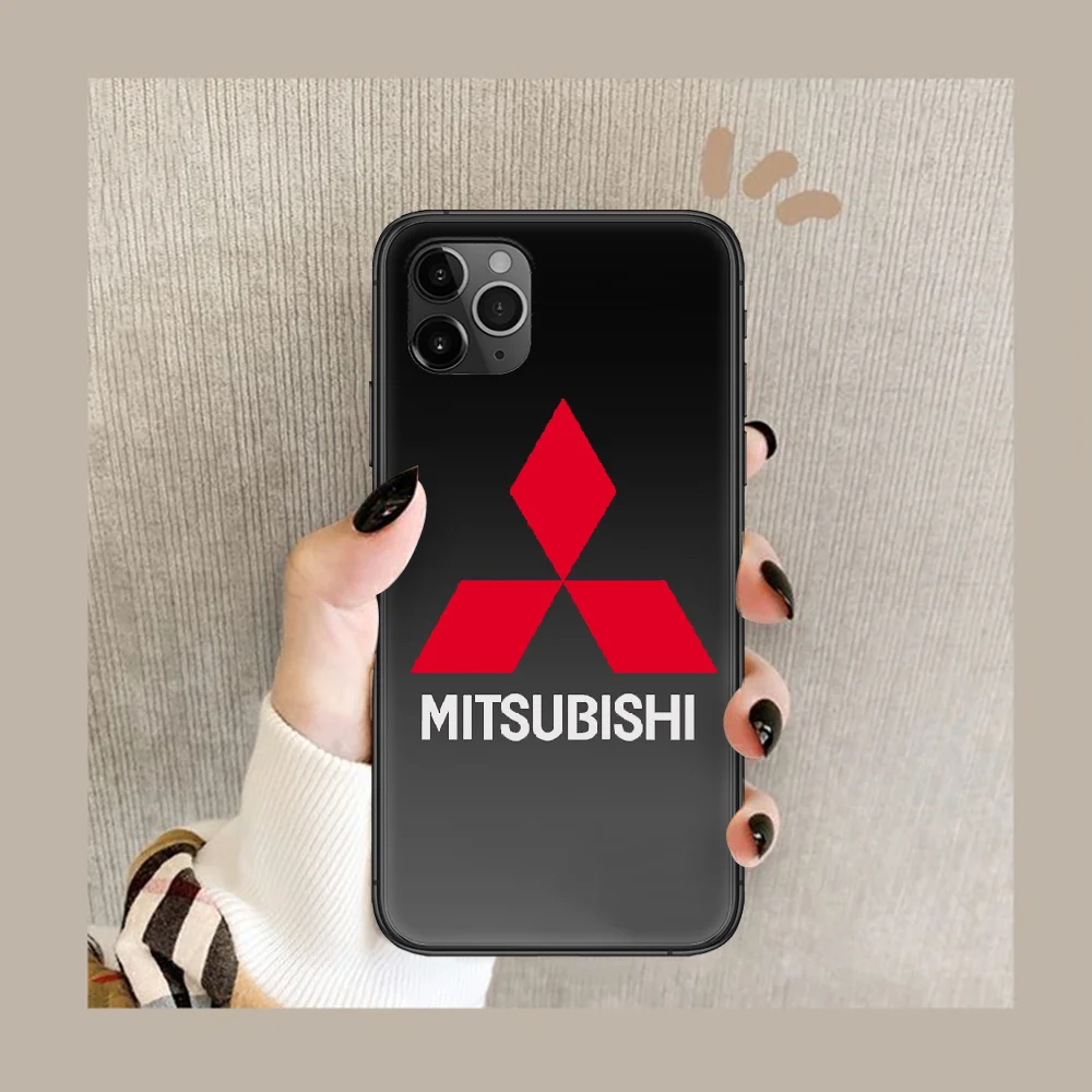

Mitsubishi Pattern car Phone Case Cover Hull For iphone 5 5s se 2020 6 6s 7 8 12 mini plus X XS XR 11 PRO MAX black Prime