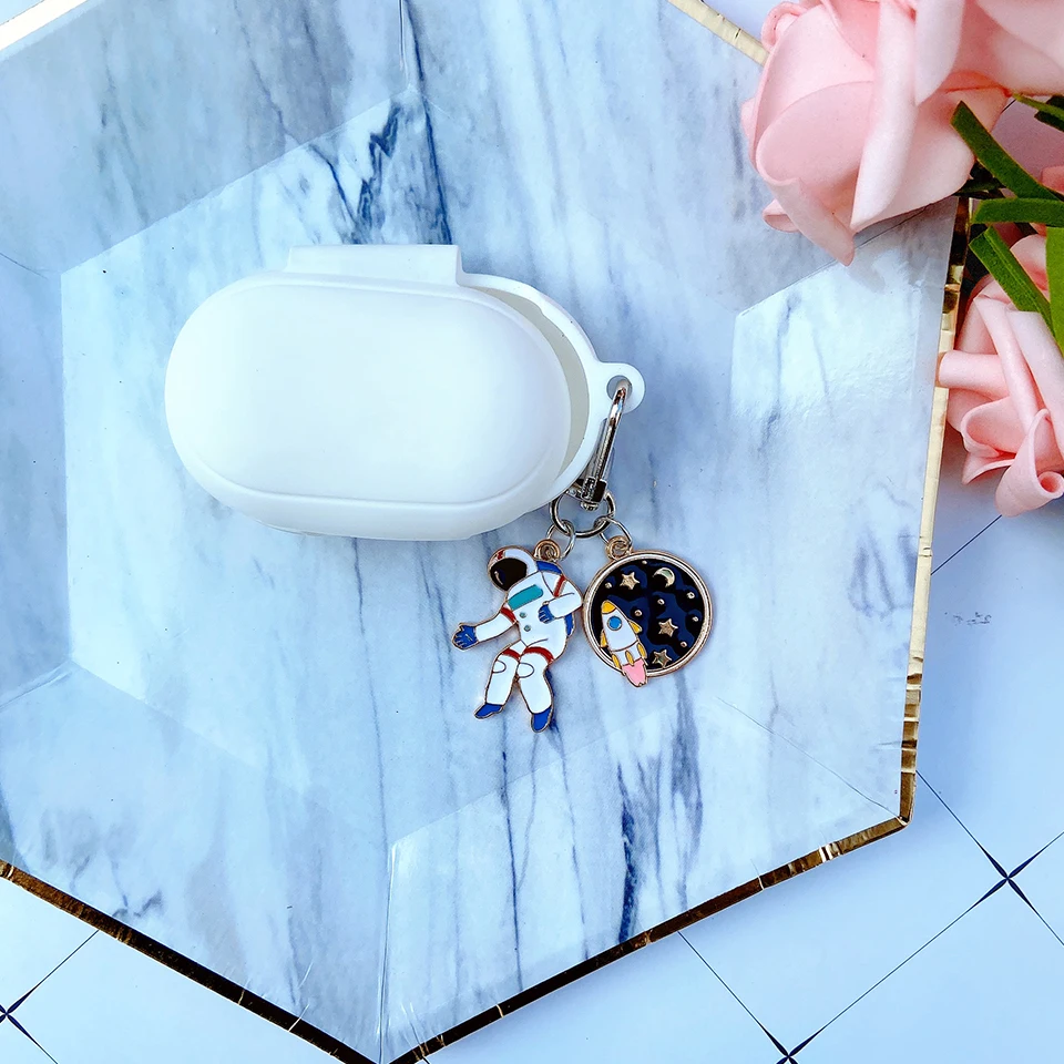 

Luxury Cover for Samsung Galaxy Buds 2019 / Buds+ Plus 2020 Case Earphone Protect Accessories Pearl Diamond Universe Star Decor