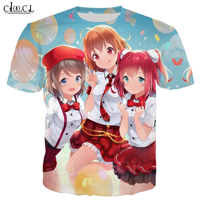 Футболка женская/мужская с 3D принтом Love Live модная классическая хипстерская