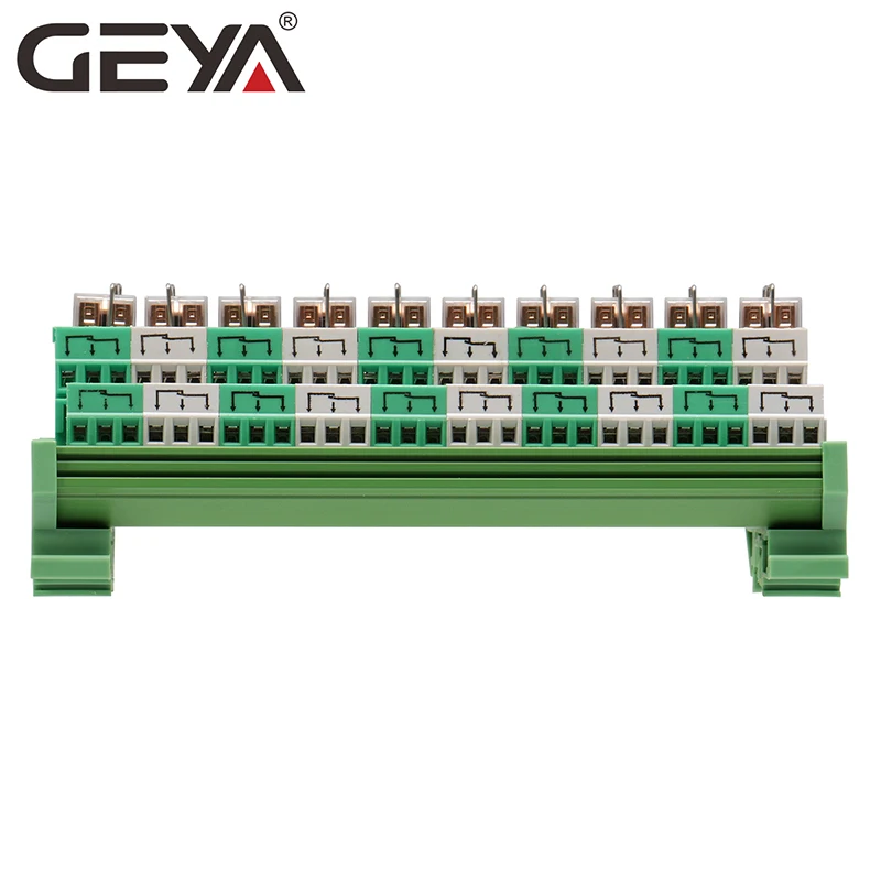 GEYA 2NG2R DPDT реле 10 каналов Omron Реле модуль 2NO 2NC плагин 12V 24V|Реле| |