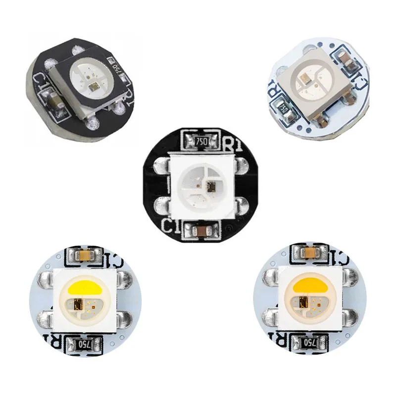20 шт. 5 В WS2812B светодиодный чип со стандартной платой DC5V WS2812 Smart IC 5050 SMD RGB SK6812 RGBW RGBNW
