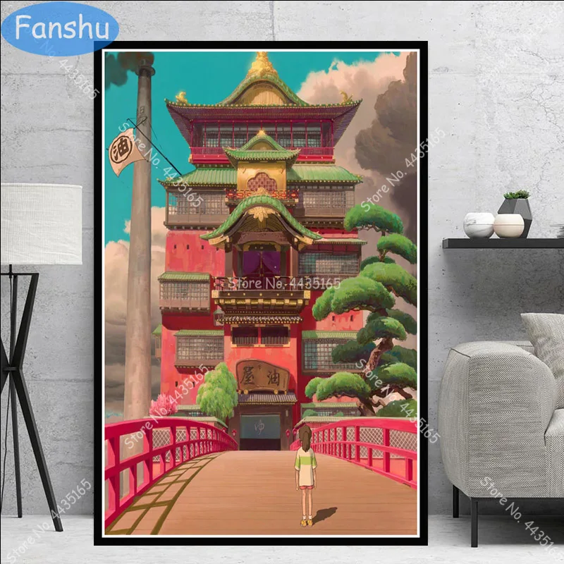 Плакат новинка картина из фильма Унесенные призраками настенное искусство Хаяо