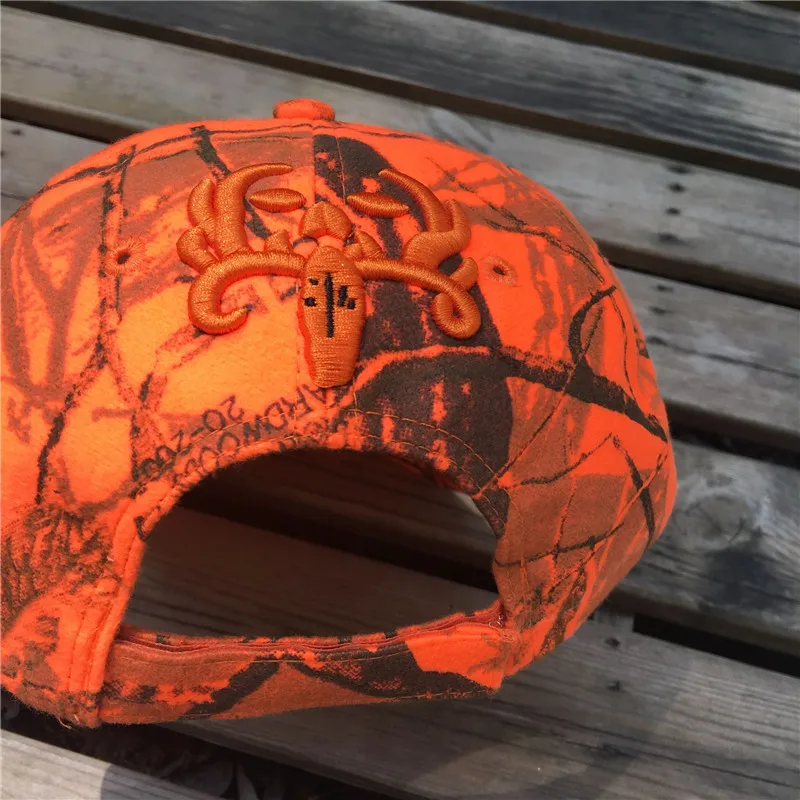 Новая охотничья оранжевая Маскировочная шапка Realtree с оленем регулируемая бейсболка тактическая наружная камуфляжная кепка для мужчин и женщин