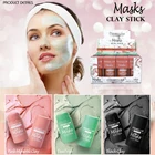 Очищающая зеленая палочка Teatree, маска, очищающая Бриллиантовая маска для контроля жирности, против акне, черная глина, отбеливающий уход за кожей