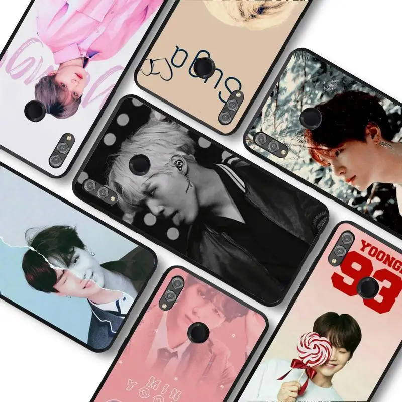 

Suga K Pop Min Yoongi K Pop Phone Case For Huawei honor10Lite 10i 20 8x 10 Honor9lite 9xpro Coque