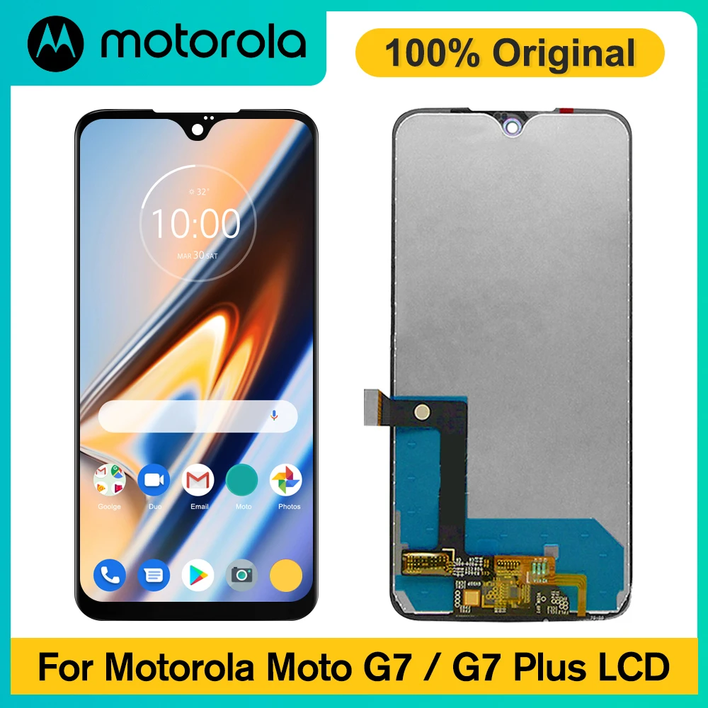 6 2 &quotОригинальный ЖК-дисплей Motorola Moto G7 для замены + дигитайзер сенсорного экрана