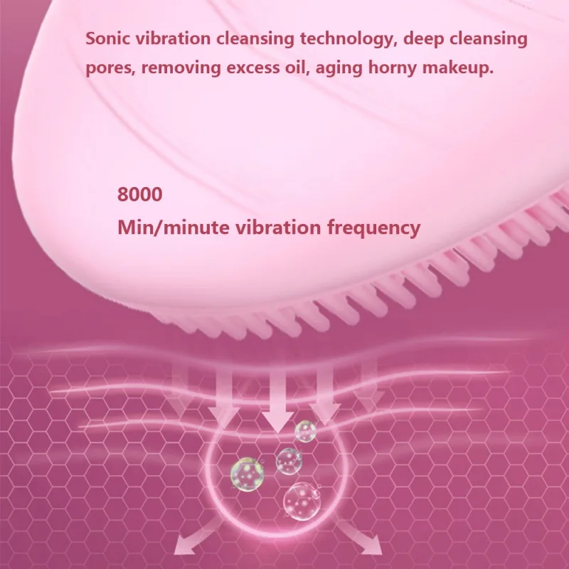 Силиконовая Очищающая щетка для лица стиральная машина ультразвуковая вибрация