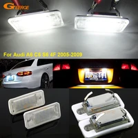 for audi a6 c6 s6 4f 2005 2009 excellent ultra bright smd led license plate lamp light lamp no obc error car accessories