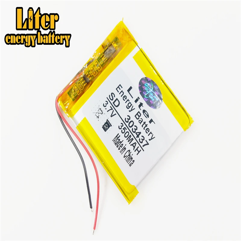 303437 3 7 V 350mah литий полимерный аккумулятор планшета с защитной платой для MP3 MP4 GPS