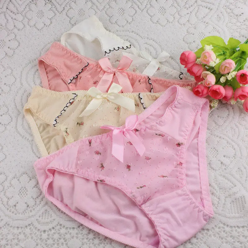 Лидер продаж 2020 женские хлопковые комплекты нижнего белья с цветочным принтом