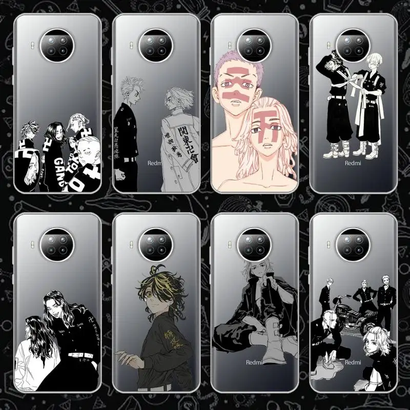 

Tokyo Revengers Phone Case Transparent for Xiaomi mi Redmi note 10 t 8 9 pro lite 11 Samsung S 8 9 10 20