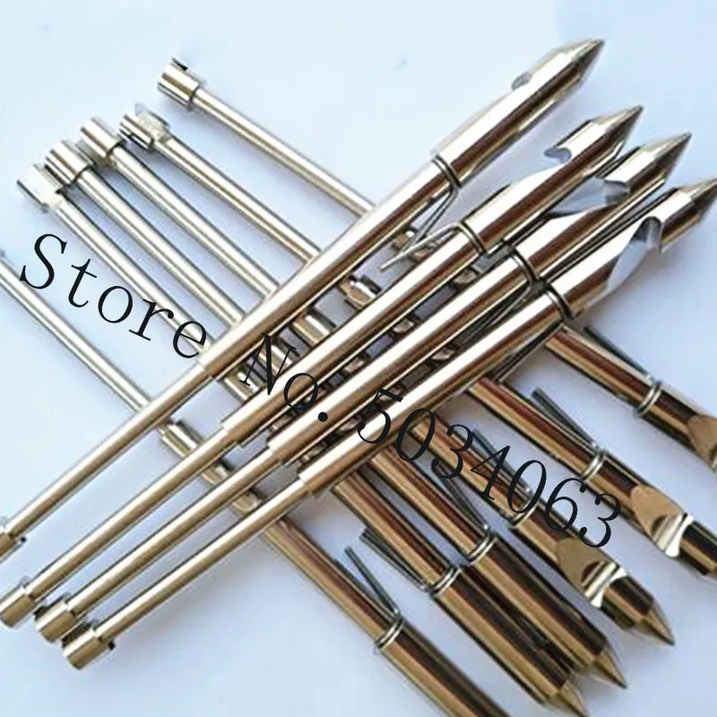 

2pcs 13.1cm silver stainless steel hunting slingshot shooting fish fishing catapult arrow dart durable dart 2020