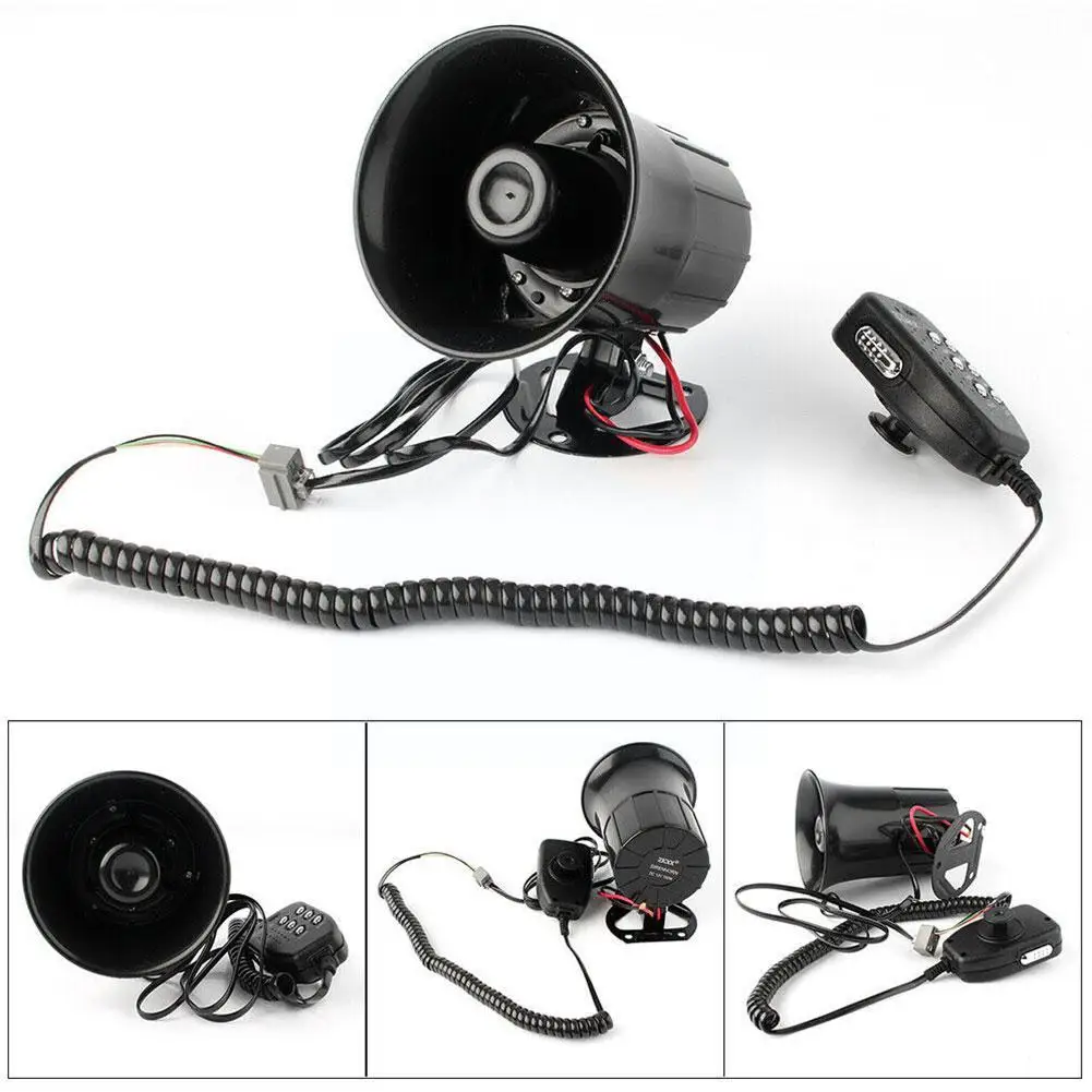 Car Warning Alarm Fire Siren Horn PA Speaker MIC Megaphone Quality 6 Styling 100W Sound System High Loud D2V3 | Автомобили и