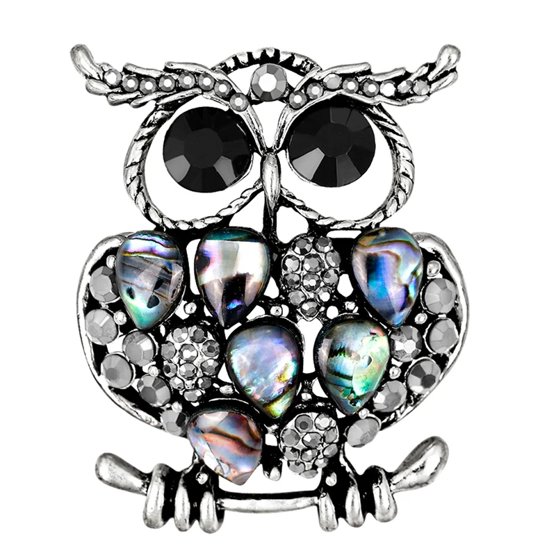 Старинная Женская Мужская брошь в виде совы корейский сплав цинка модный