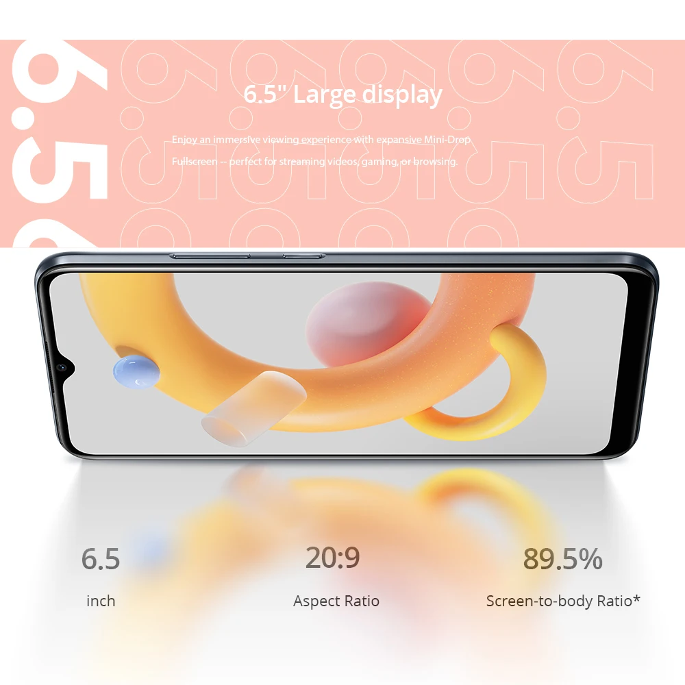Realme C11 mundial de 2021 2GB RAM 32GB ROM 6,5 "HD + 8MP c&aacute;mara de IA 5000mAh bater&iacute;a de larga duraci&oacute;n NFC-3