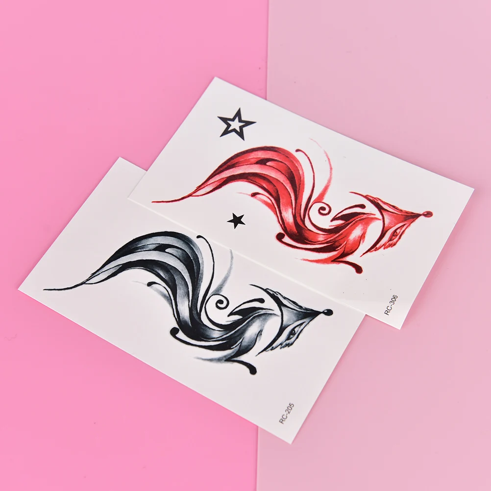 1 лист дизайн лисы водонепроницаемая тату-наклейка поддельные татуировки