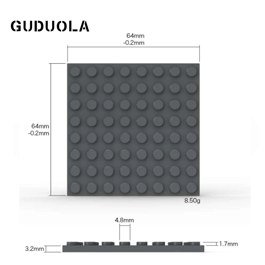 Guduola Small particle Plate 8X8 41539 MOC Assembly Building block Parts foundation plate / low board brick 5 pcs/lot | Игрушки и хобби