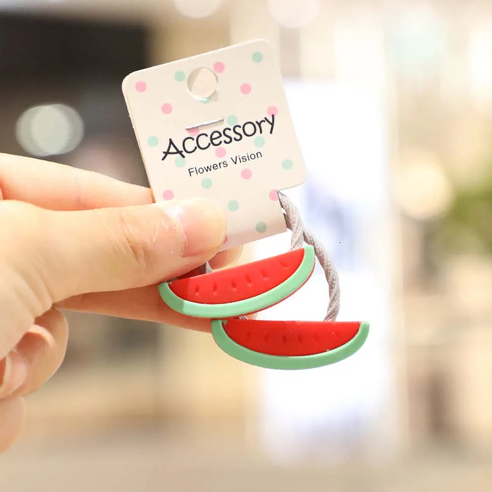 2 шт./компл. новая милая веревка для волос с фруктами маленьких девочек головные