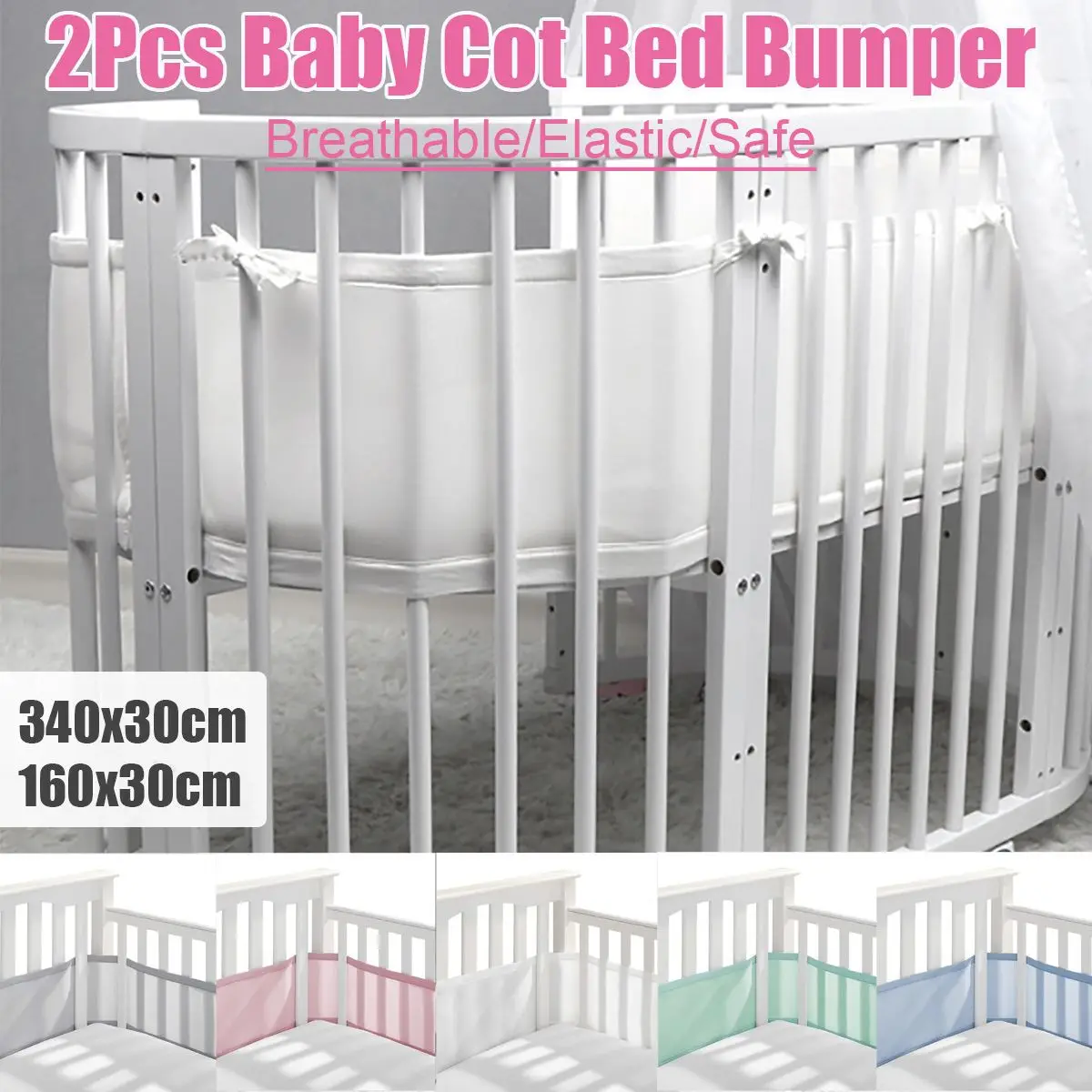 

Мягкая обувь из сетчатого материала для детской кроватки лайнер Обёрточная бумага детская кроватка кровать бампер набор для легкая дышаща...