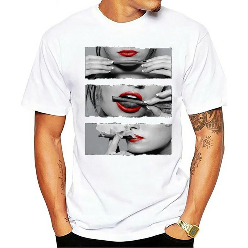 2021 Повседневная стильная ретро футболка из 100% хлопка с принтом тупых рулонов