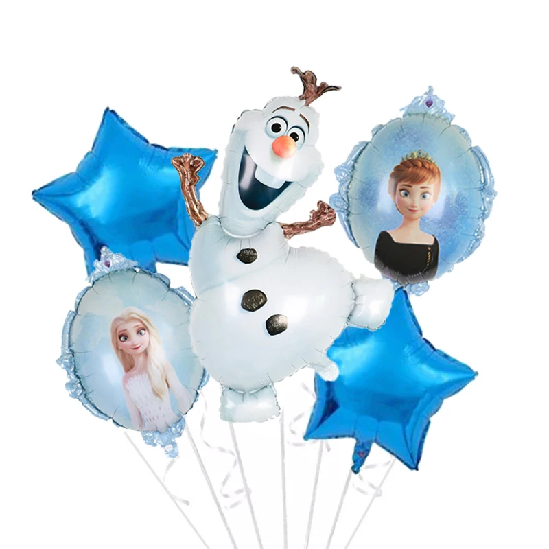

Воздушные шары из фольги в виде мультяшной принцессы, Эльзы и Анны