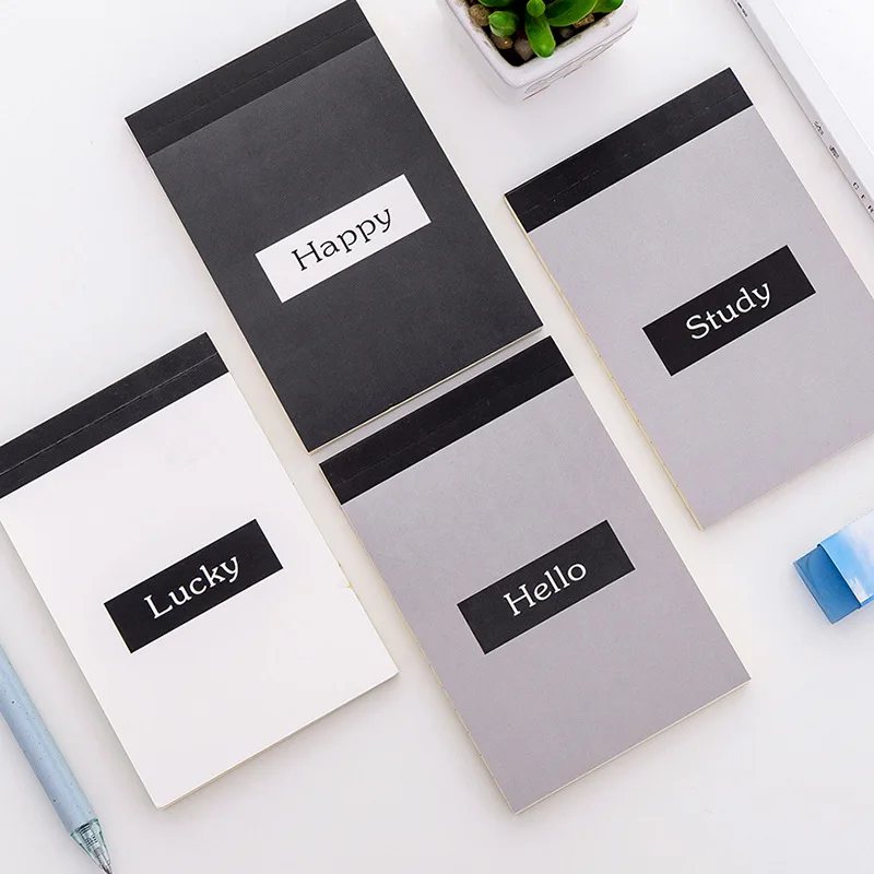 Простой Ежедневник с надписью Hello Study Notepad ученическое расписание блокнот