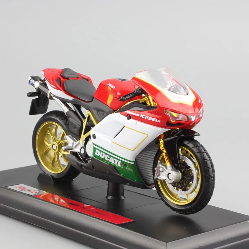 

Мотоциклы Maisto 1/18 в масштабе 1:18, мотоциклы Ducati 1098S, литые модели с дисплеем, подарок на день рождения, игрушка для мальчиков