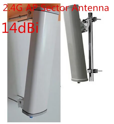 2.4G outdoor remote AP patch direction sector antenna high gain14dBi 120 degree wifi signal panel antenna vertical polarization