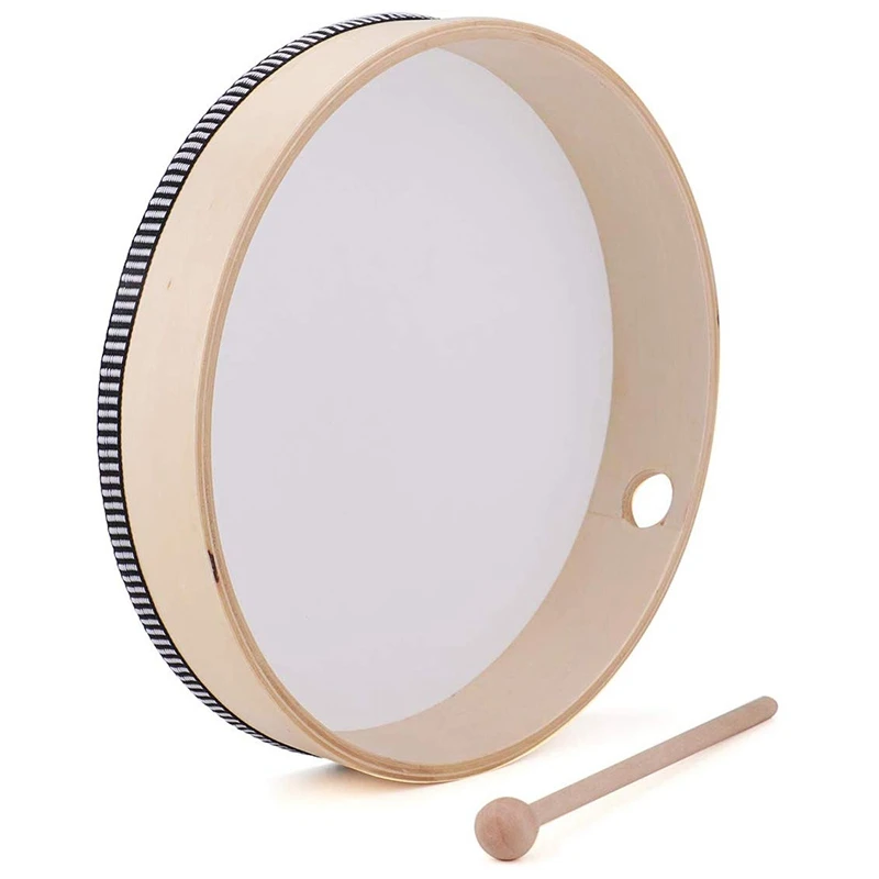 10 дюймов ручной барабан детский ударный деревянная рамка с барабанные