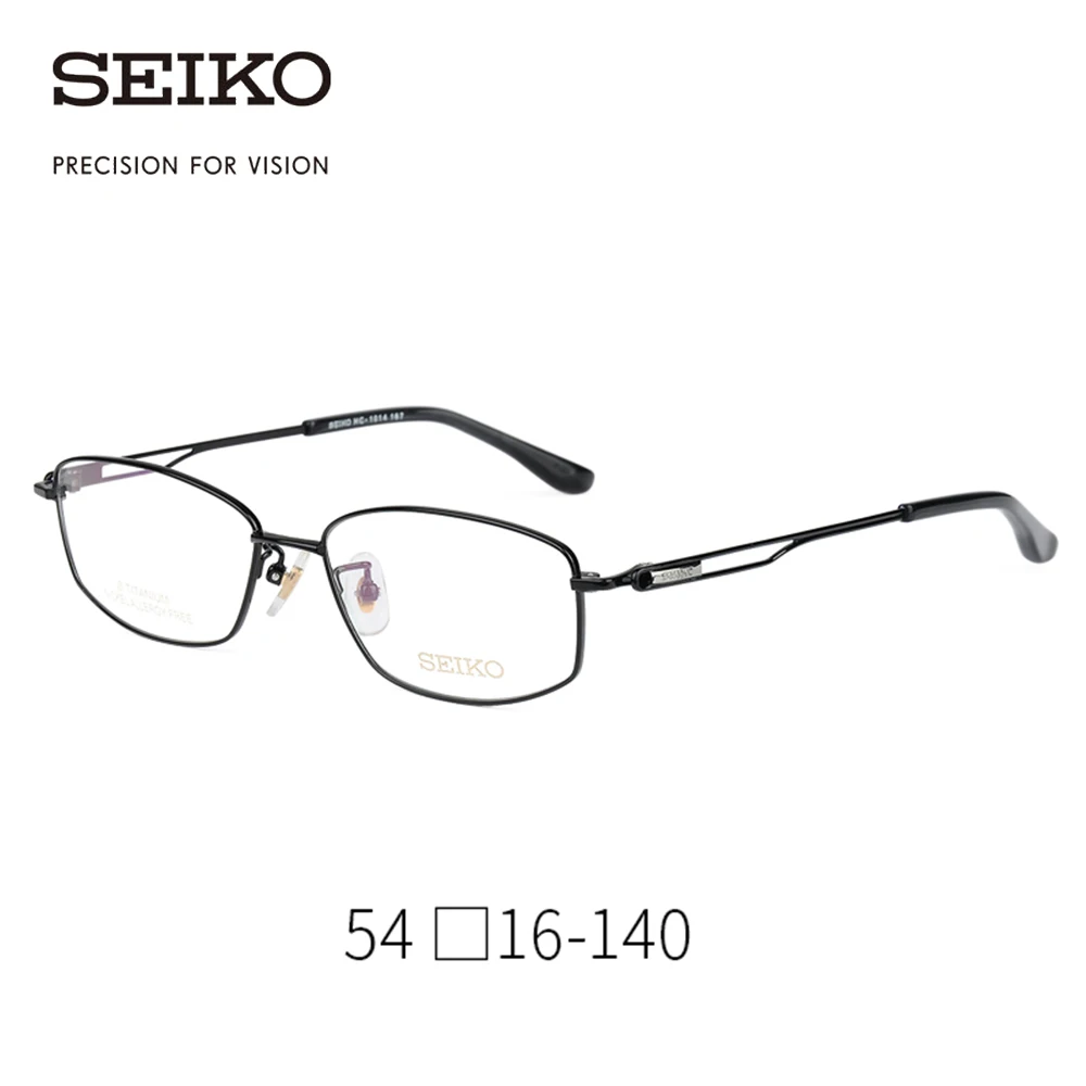 SEIKO титановые оптические очки оправа для мужчин официальные квадратные по