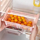 Кухня выдвижной органайзер для холодильника слайд холодильник ящик держатель Кухня Морозильный шкаф с выдвижными ящиками полка выдвижной компактный застегивающийся Вакуумный