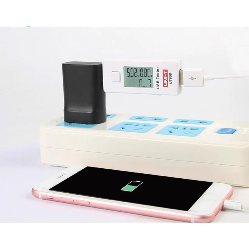 UNI T UT658/UT658B USB Тестер Цифровой вольтметр U диск мобильный доктор Ток Напряжение