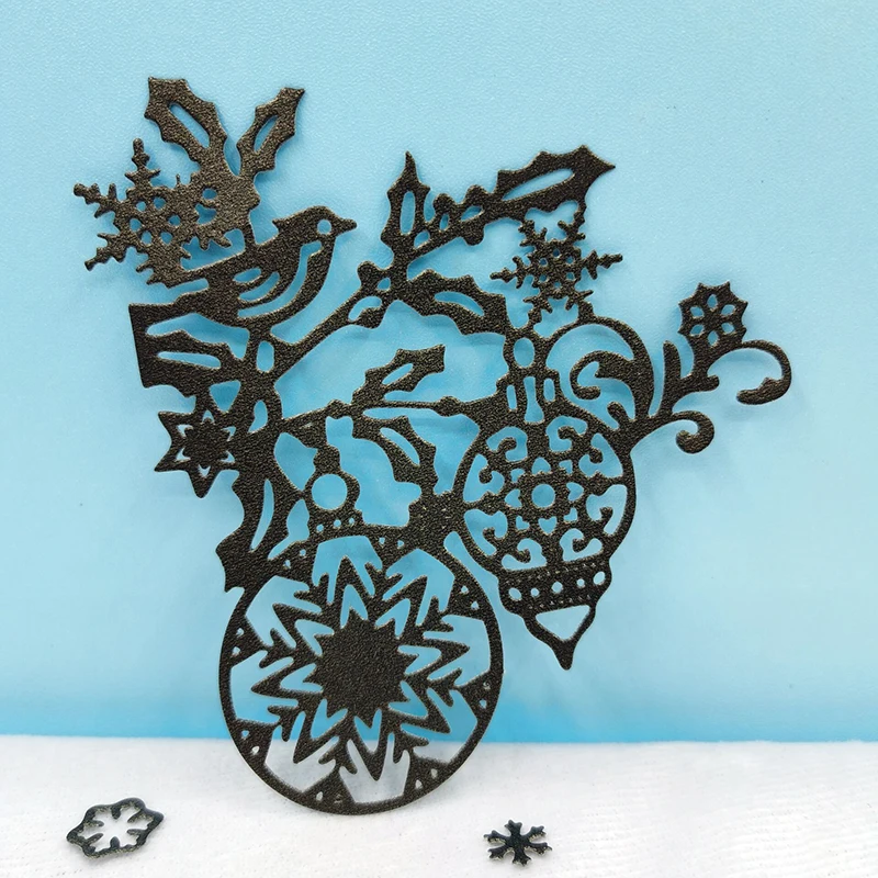 

Christmas Decorations Cutting Dies Slimline Card Dies Metal Die Cutters For Scrapbooking Crafts Card Making Supplies Diy