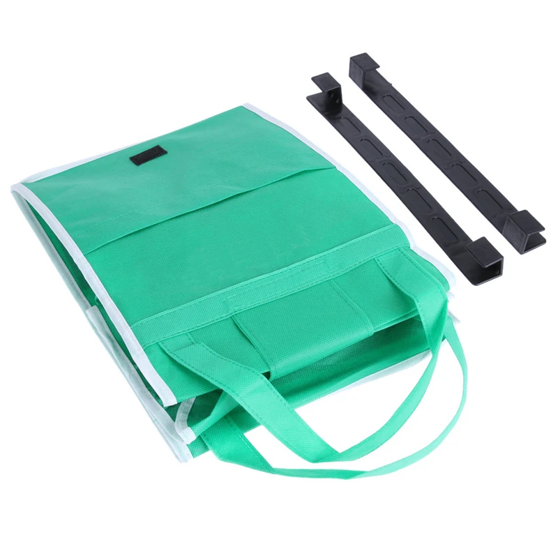 

1pc Supermarket Thicken Shopping Cart Bags Eco-Friendly Foldable Reusable Shop Handbag Portable Grocery Store Trolley Totes