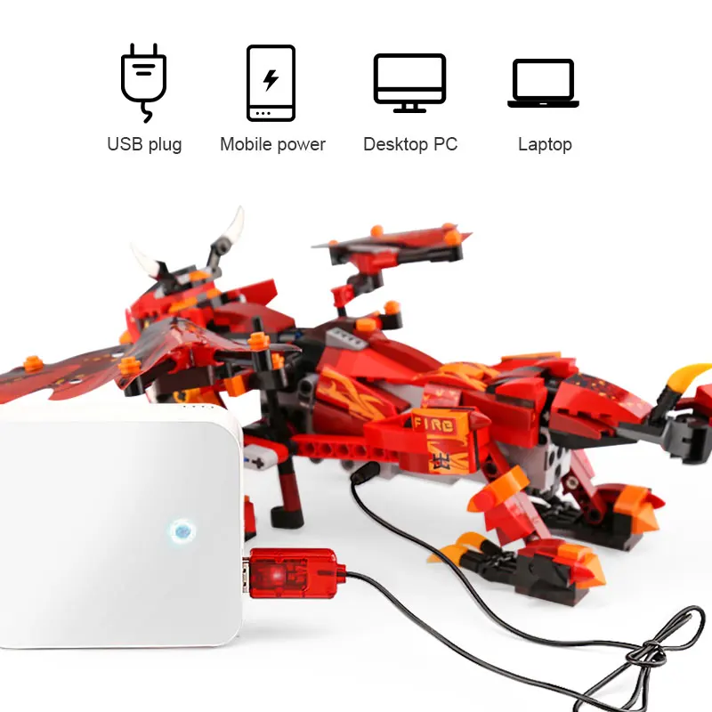 Молд King 13018 APP RC Technic Ninjaoes модель дракона рыцаря строительные блоки 70602 Кирпичи