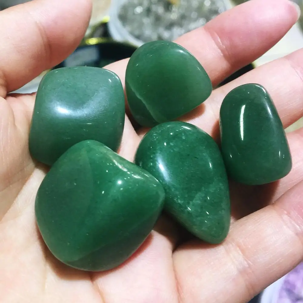 100 г натуральный зеленый нефритовый кристалл для украшения аквариума|Камни| |