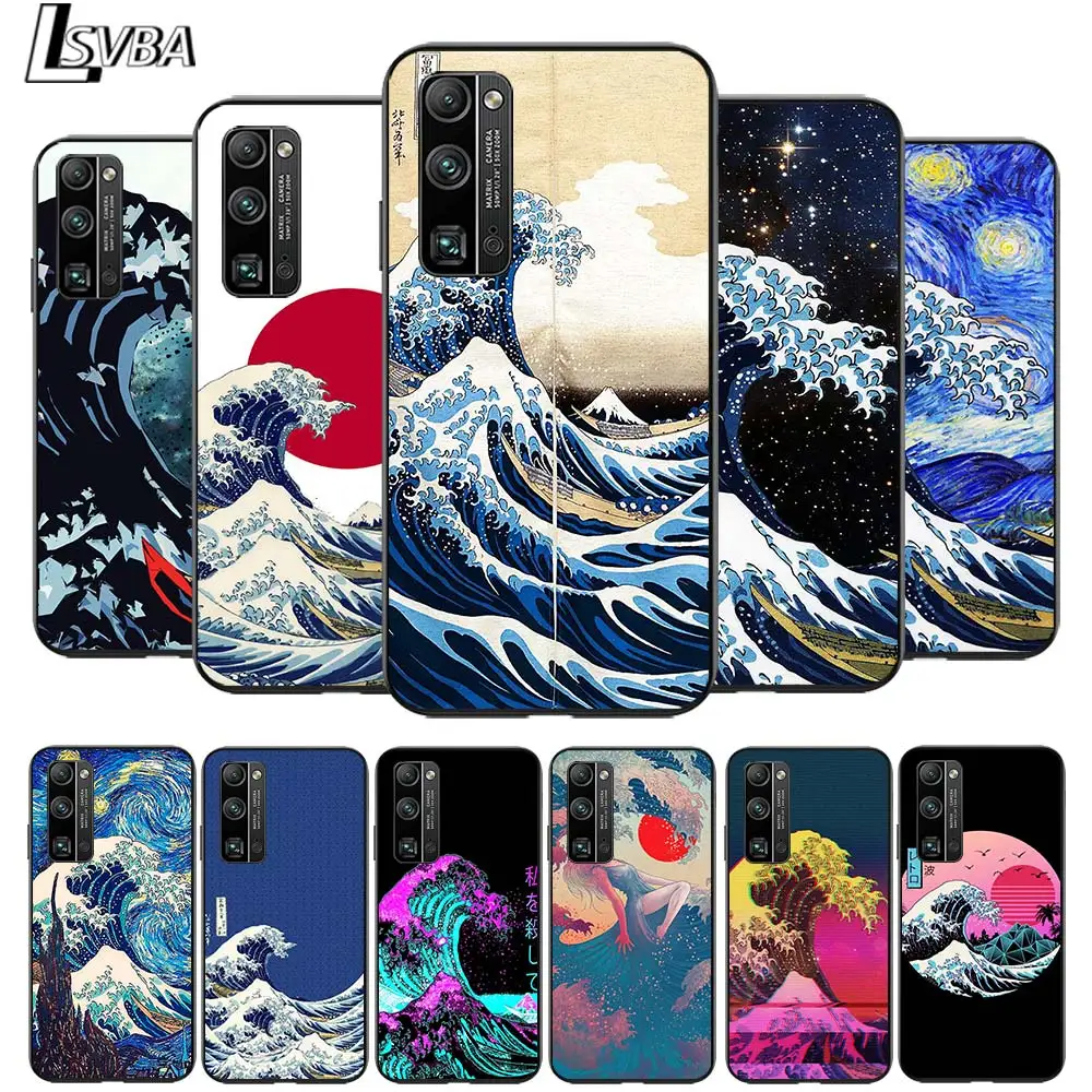 

The Great Wave off Kanagawa for Huawei Honor V30 20 Pro 20 10i X10 9S 9A 9C 9X 8X 10 9 Lite 8A 7C 7A Pro Black Phone Case