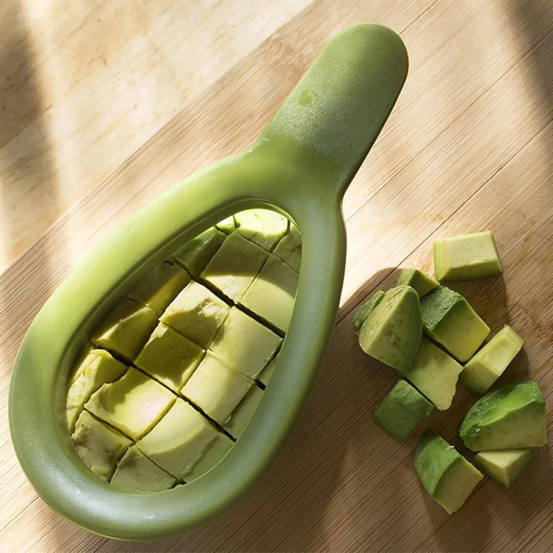 Avocado Dice Cube Stainless Steel Slicer Fruits Melon Cutter Cuber Kitchen Appliances Plastic Handle Gadgets Accessories Tools