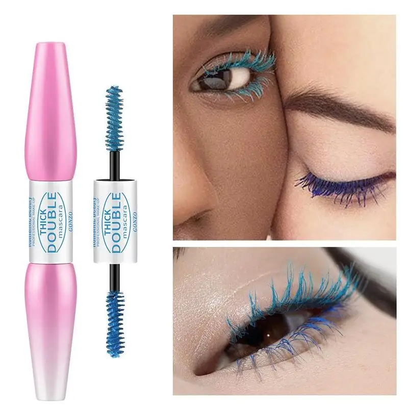 

Romantic Beauty Double-head Color Mascara Liquid EyelashesWaterproof Curling Mascara Hot product Makeup Moisturizing Eye Se L3W1