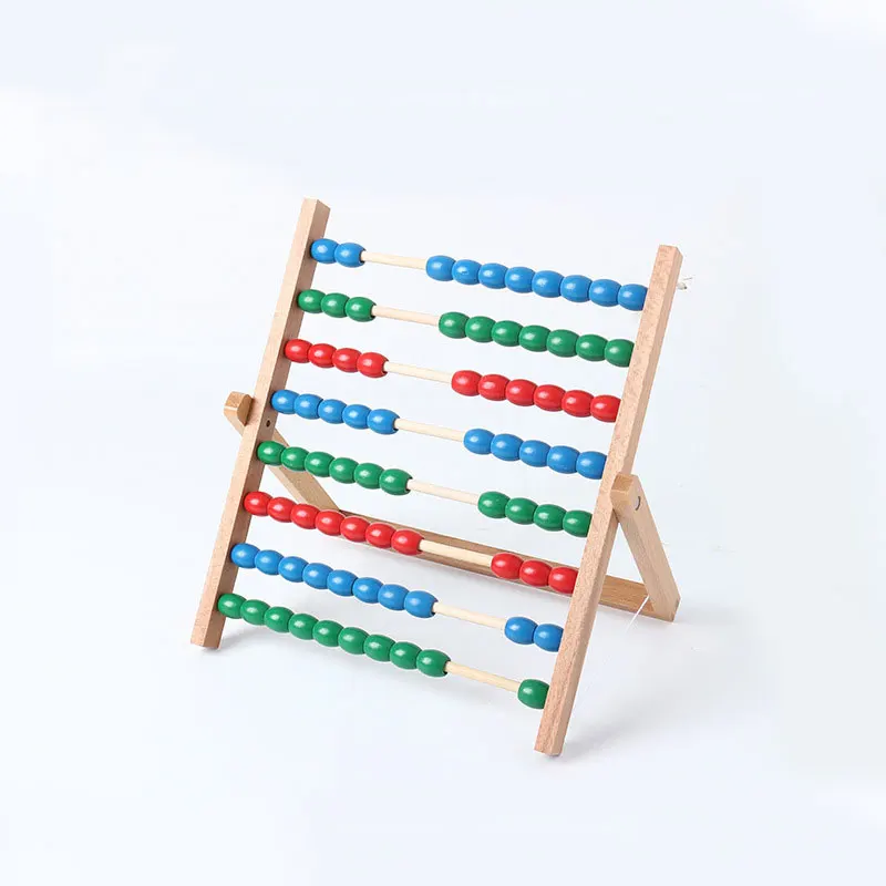 

Материалы Монтессори дошкольные математические бусины Abacus рамка Монтессори Раннее детство обучение в математике игрушки Сенсорное обучен...
