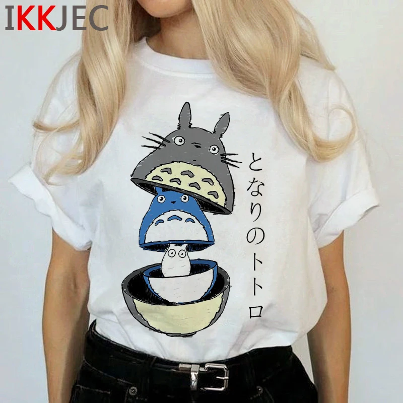 Женская футболка с забавным рисунком Тоторо Хаяо улзанг смешной мультяшный Топ в