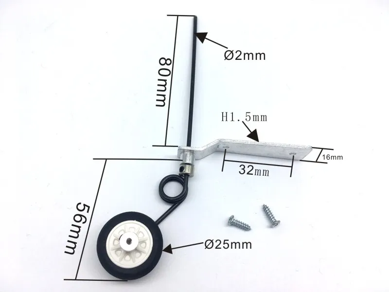 tail wheel aluminum alloy landing gear for class 40-60 remote control RC airplane | Parts &amp Accs