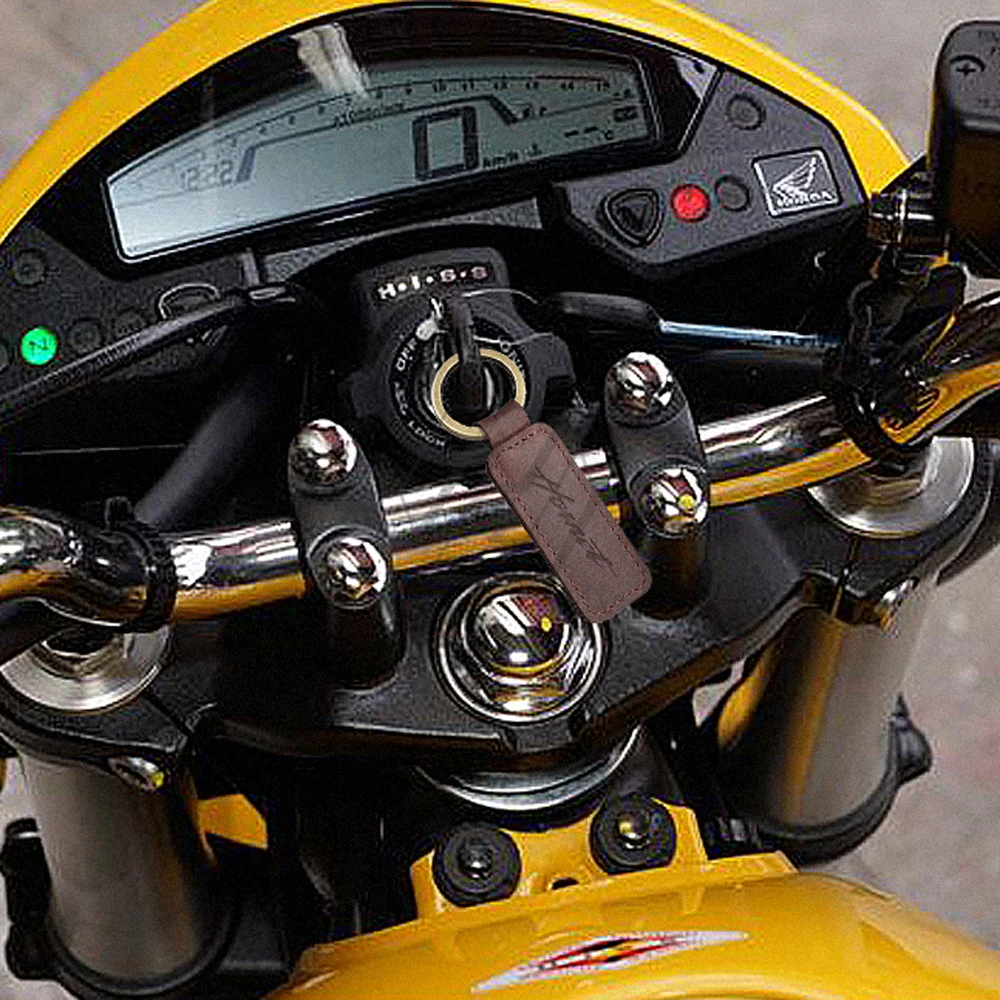 Мотоцикл брелок из воловьей кожи кольцо чехол для Honda Hornet ключ CB1000R CB250F CB600F CB900 и т.