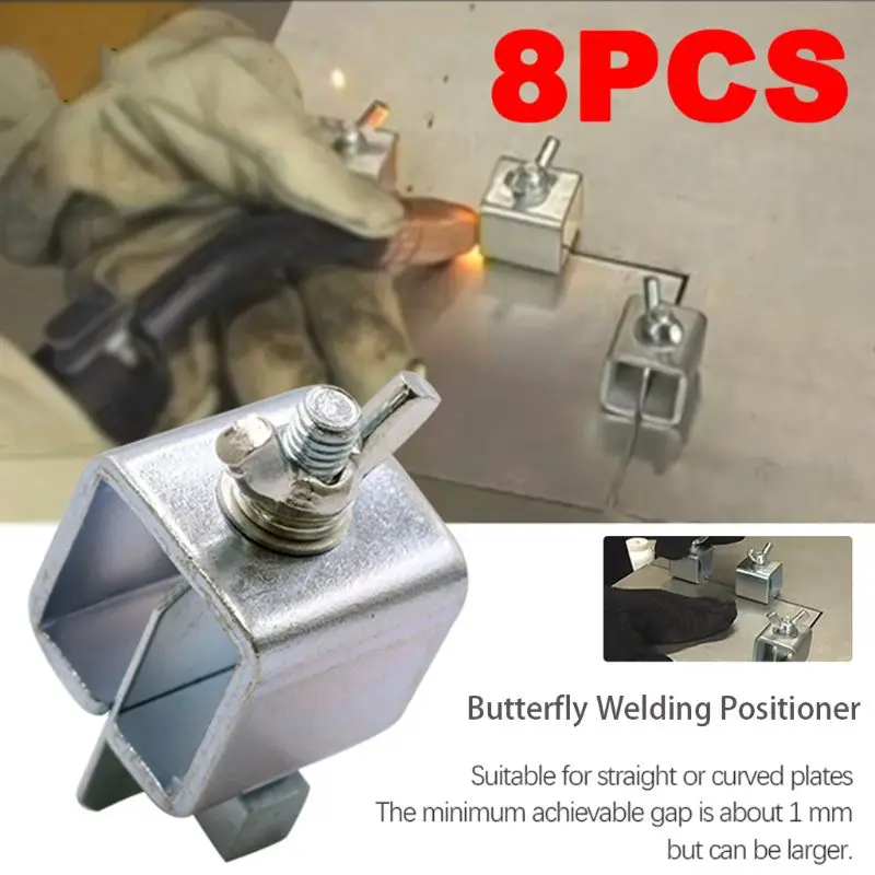 

8pcs Butt Welding Clamps Sheet Metal Locator Adjustable Positioner Clip Holder U4LA