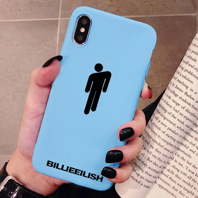 Billie Eilish чехол с логотипом для Xiaomi Redmi Note 8 7 6 5 5A 4 4X K20 Pro силиконовый чехол Мягкий защитный чехол из ТПУ для телефона - Цвет: P2Blue