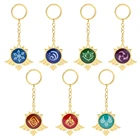 Брелок Genshin Impact, брелок с глазами Бога, светящаяся металлическая брелок Genshin God Eyes, подвеска для косплея